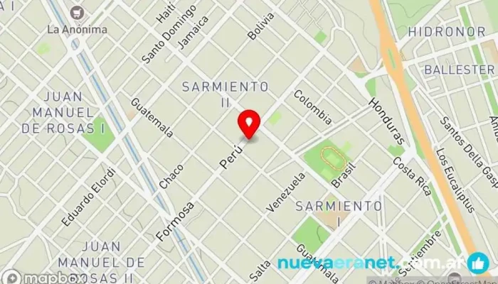 mapa de Panaderia JORGITO Panadería en Centenario