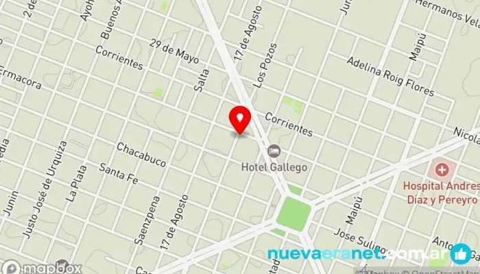 mapa de Panadería Josefina Panadería en Machagai