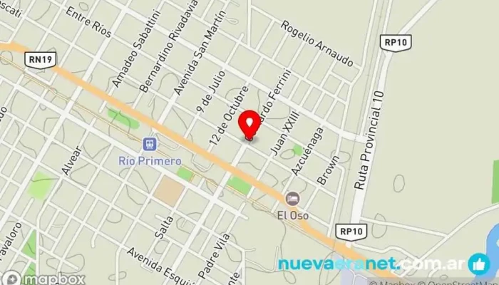 mapa de Panaderia juncos Panadería en Río Primero