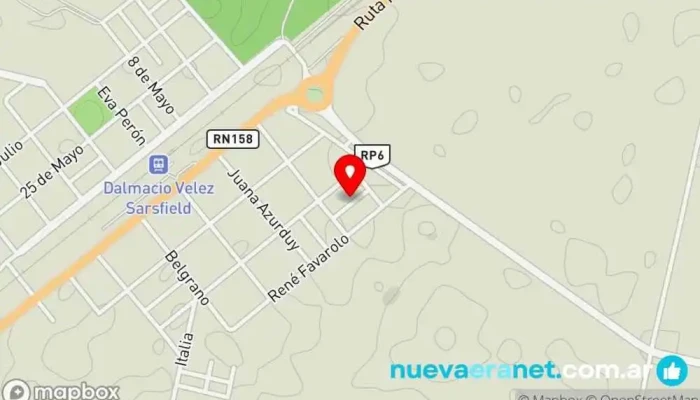 mapa de Panadería Kerigma Panadería en Dalmacio Vélez Sarsfield