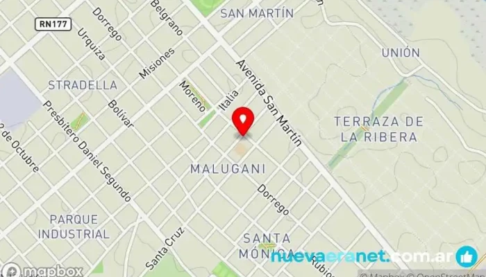 mapa de Panadería Keropan Panadería en Villa Constitución