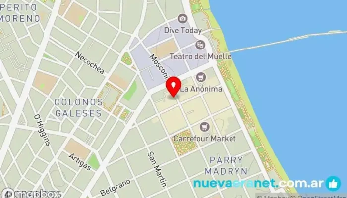 mapa de Panaderia Krocantes Panadería en Puerto Madryn
