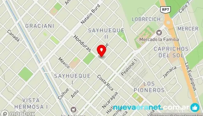mapa de Panaderia Krokante Panadería en Centenario