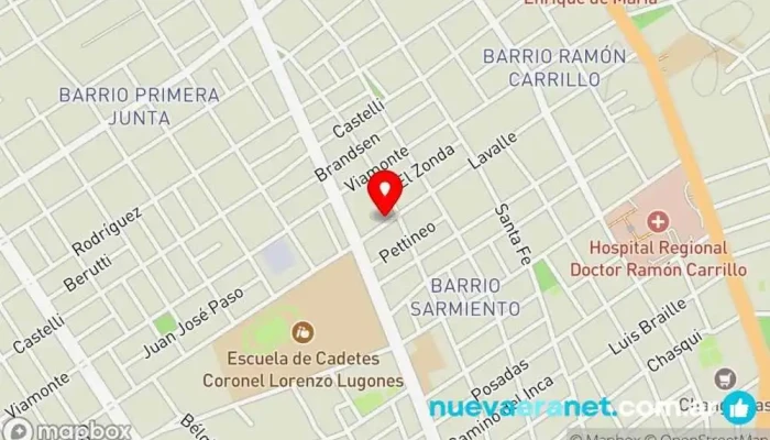 mapa de Panadería Kuky Panadería en Santiago del Estero