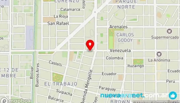 mapa de Panaderia La Americana Panadería en Cipolletti