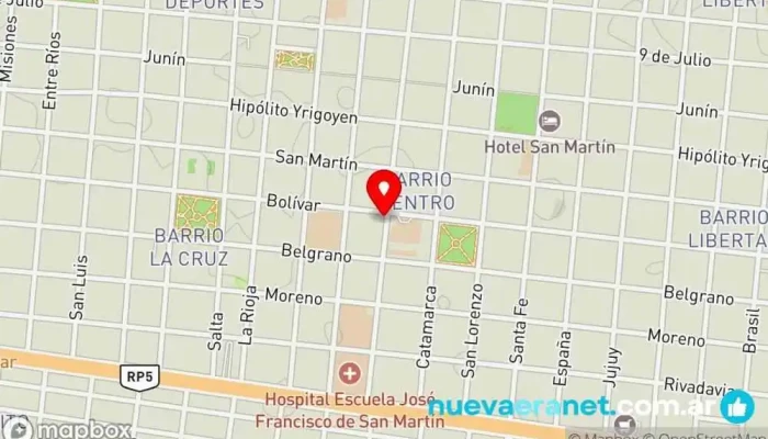 mapa de Panadería 