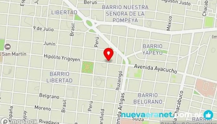 mapa de Panadería La Boutique del Pan Panadería en Corrientes