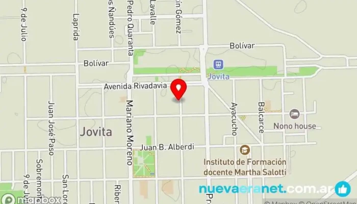 mapa de Panadería La Central Panadería en Jovita