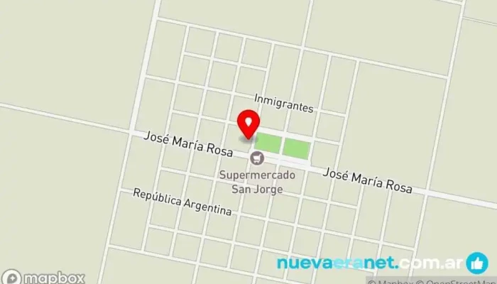 mapa de Panadería La Central Panadería en Col. Rosa