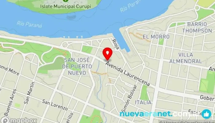 mapa de Panadería La Costa Panadería, Pastelería en Paraná