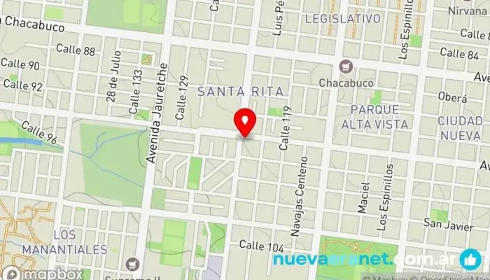mapa de Panaderia la elegida Panadería en Posadas