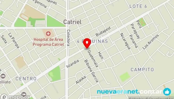 mapa de Panaderia La Española Panadería en Catriel