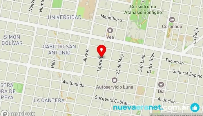 mapa de Panadería la española Panadería en Concordia