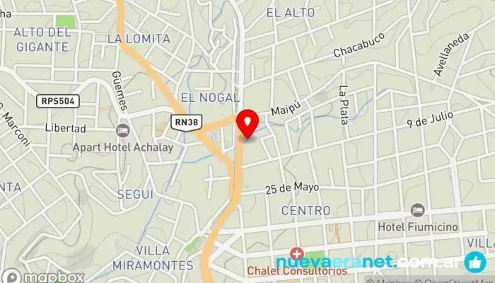 mapa de Panadería La Esperanza Panadería en La Falda