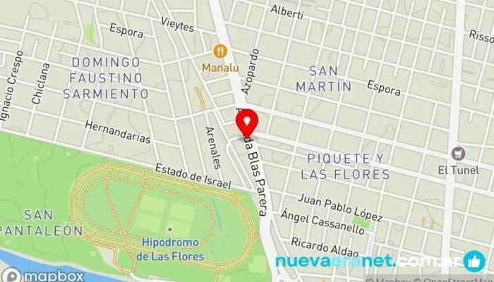 mapa de Panaderia La Espiga Dorada Panadería en Santa Fe de la Vera Cruz