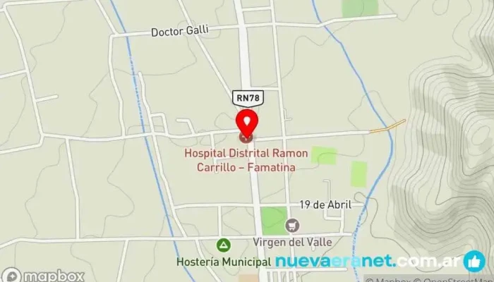 mapa de Panaderia La Espiga Panadería en Famatina