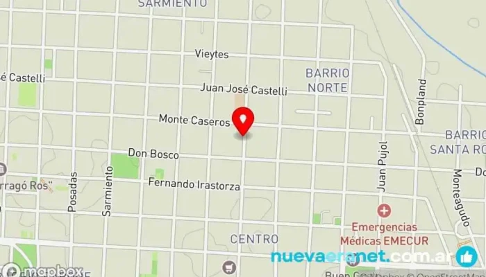 mapa de Panadería La estrella Panadería en Curuzú Cuatiá