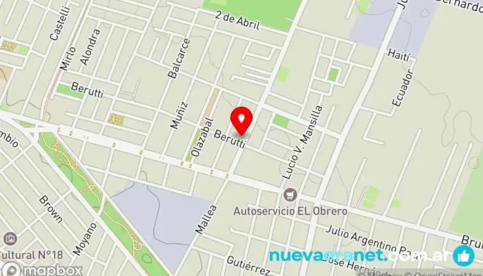 mapa de Panadería La Estrella Panadería en Maipú