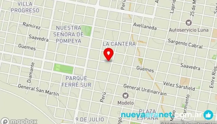 mapa de Panadería 