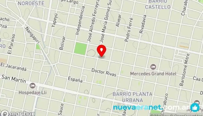 mapa de Panaderia La Familia Panadería en Mercedes