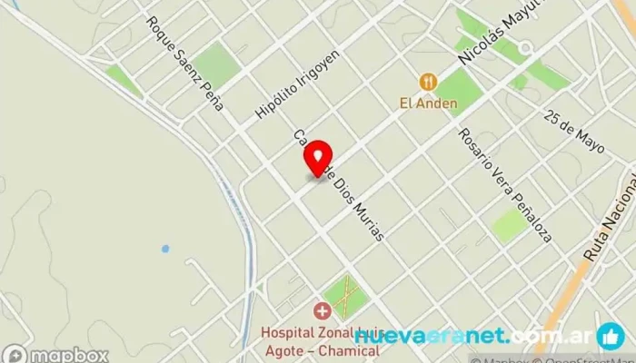 mapa de Panaderia La Favorita Panadería en Chamical