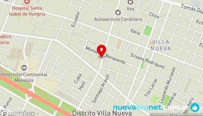 mapa de Panaderia La Favorita Panadería en Villa Nueva
