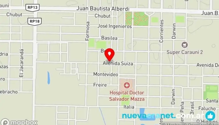 mapa de Panaderia La Gringa Panadería en Villa Angela
