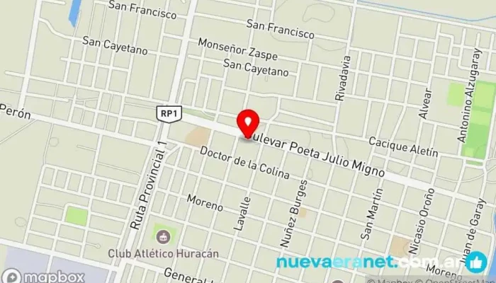 mapa de Panadería La Internacional Panadería en San Javier