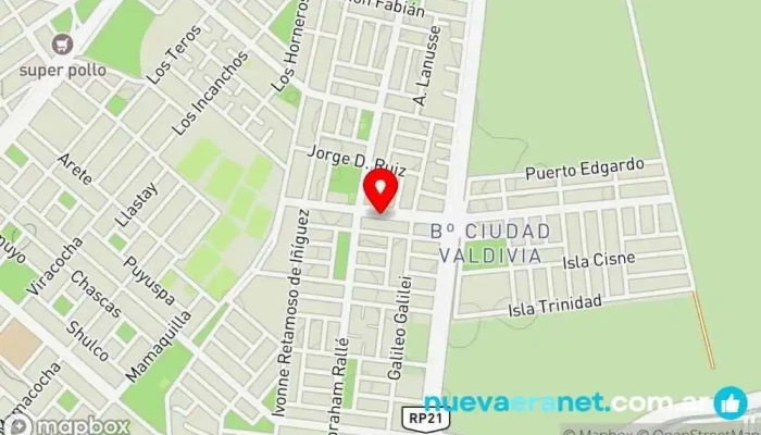 mapa de Panadería La Linda Barrio Limache Panadería en Salta