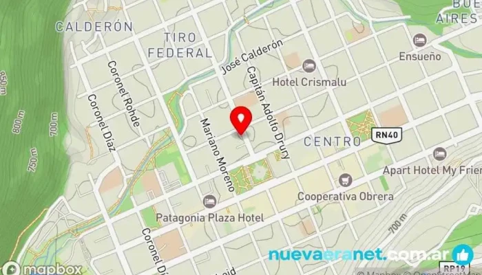 mapa de Panaderia La Modelo Panadería en San Martín de los Andes