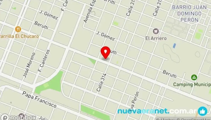 mapa de Panaderia La Moderna Tienda de alimentación en Sáenz Peña