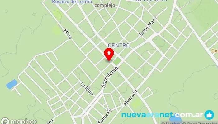 mapa de Panadería La Moderna Panadería, Fábrica en Rosario de Lerma