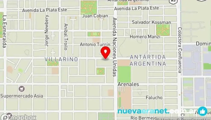 mapa de Panaderia La Nacional (mayorista y minorista, suc. Esquiu) Panadería en Cipolletti