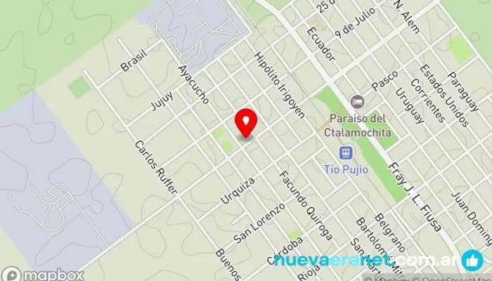 mapa de Panadería La Negra de O.Romero Panadería en Tío Pujio
