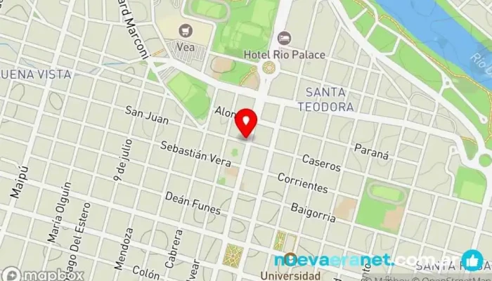 mapa de Panadería la Nueva Buenos Aires Panadería en Río Cuarto