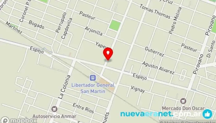 mapa de Panadería La Nueva Dulceria Panadería en San Martín