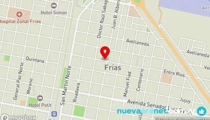 mapa de Panadería la nueva esperanza Panadería en Frías