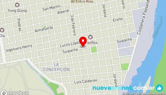 mapa de Panaderia La nueva Fe Panadería en Concepción del Uruguay