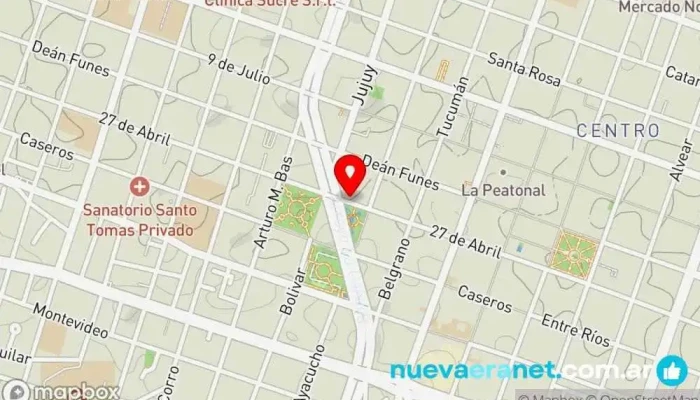 mapa de Panadería La Nueva Italia Panadería en AEJ