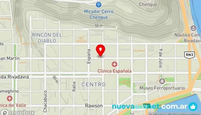mapa de Panaderia La Platense Centro comercial, Panadería en Comodoro Rivadavia