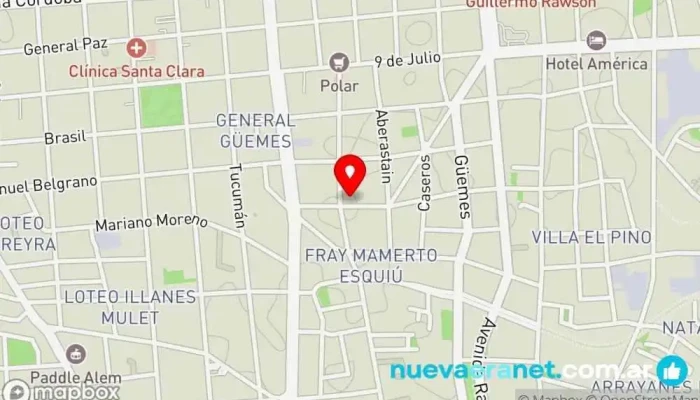 mapa de Panadería La Porteña Panadería en AZJ