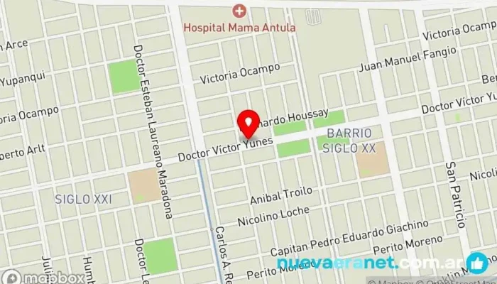 mapa de PANADERIA La Porteña Panadería en Santiago del Estero