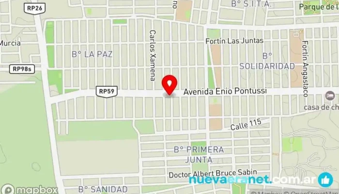 mapa de Panadería La Princesa Panadería en Salta