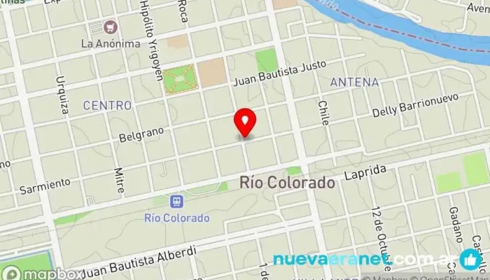 mapa de Panaderia La Regional Panadería en Río Colorado