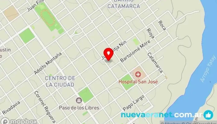 mapa de Panadería La Sabrosita Panadería en Paso de los Libres