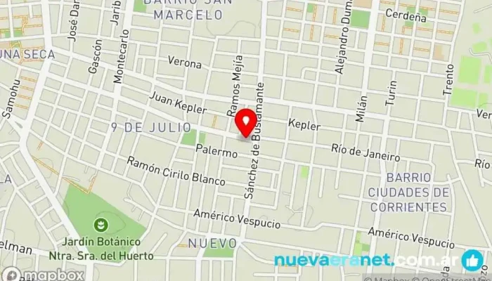 mapa de Panadería La Sagrada Familia Panadería en Corrientes