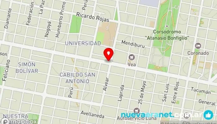 mapa de Panadería La Soñada Panadería en Concordia