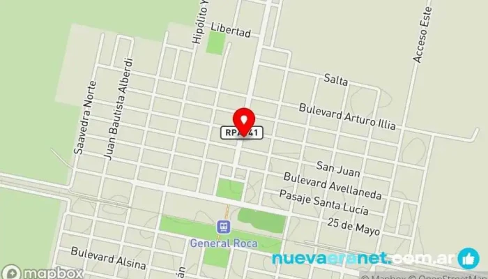 mapa de Panaderia La Trigueña Panadería en Gral. Roca
