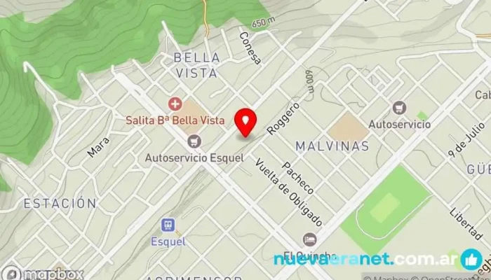 mapa de Panaderia La Trincha Panadería en Esquel