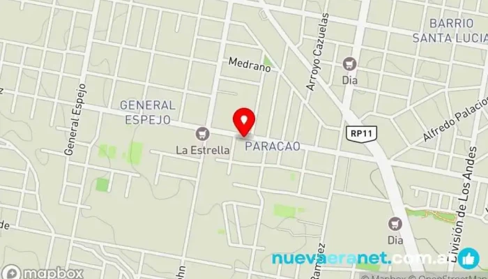 mapa de Panaderia la Unica Elaboracion A la Vista Panadería en Paraná